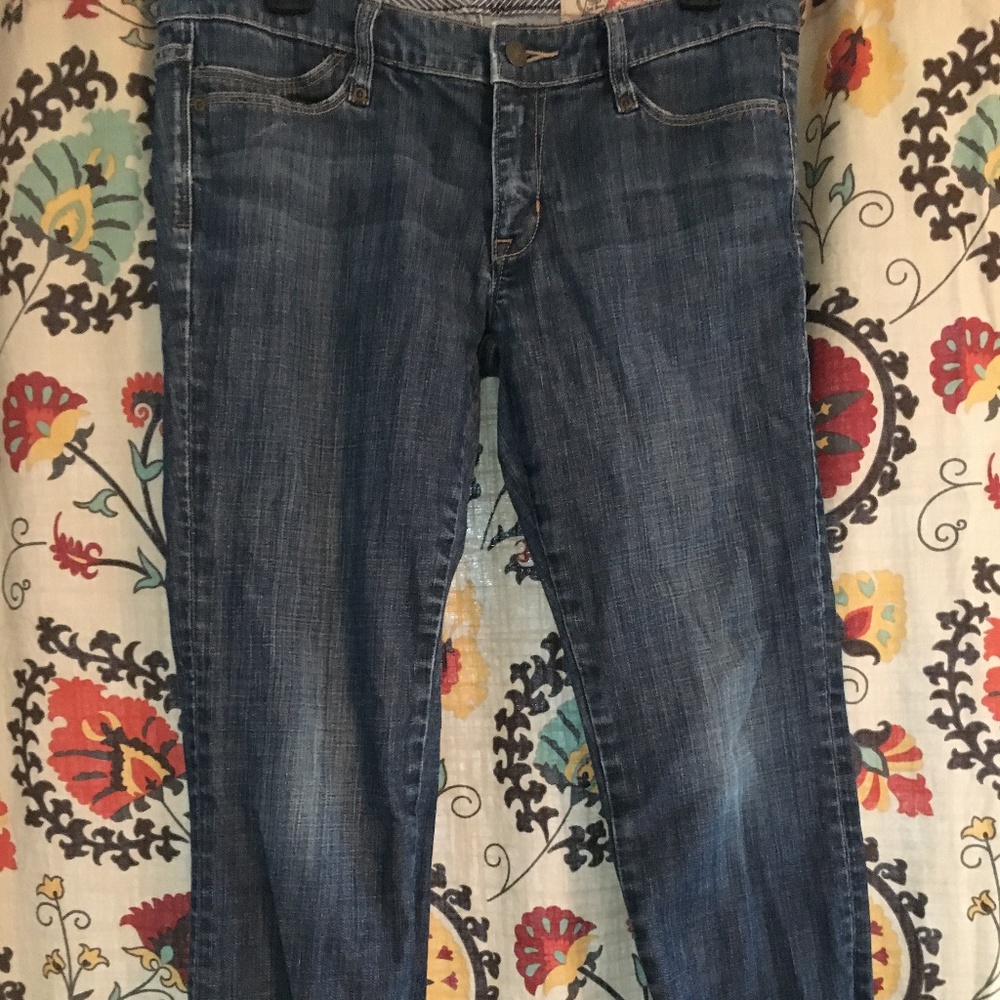 Gap 1969 crop jeans denim capri 8
